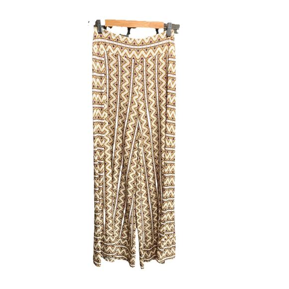 FARM Rio Pants - FARM Rio for Anthropologie Geometric Print Wide Leg Women's Pants Size XS